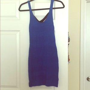 Blue bodycon dress